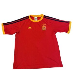 Vintage Adidas España Spain 2002 World Cup Home Jersey Youth Soccer